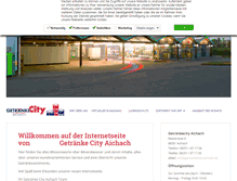 Tablet Screenshot of getraenkecity-aichach.de